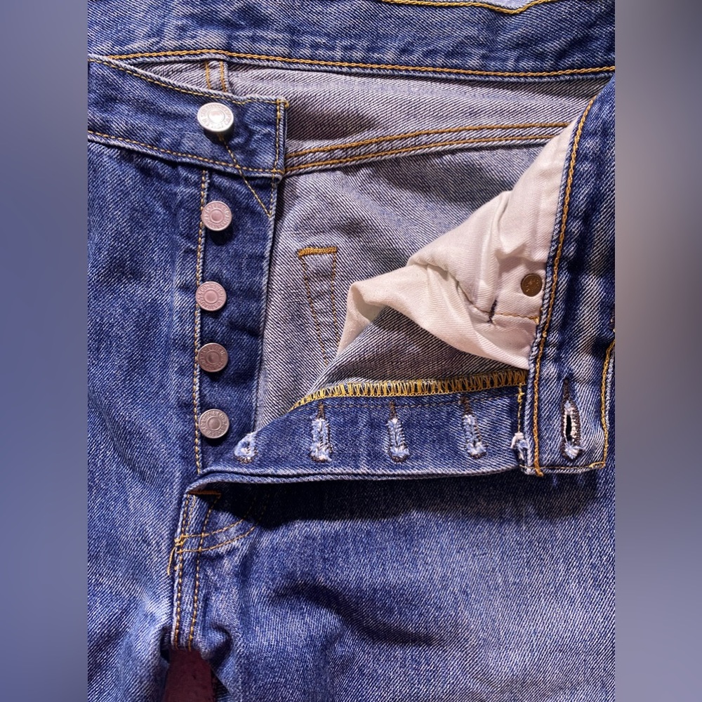 LEVI'S 501 1990sJeans vintage’s GAREFORBURIPLANET size W33L30 - Picture 5 of 17